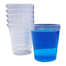 액상용량 측정 120ml 플라스틱 비커 10P 실험비이커 실험도구 실험용기 과학용기, 2세트