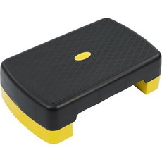Fitvids 45.7cm(18인치) 운동용 에어로빅 스테퍼 스텝 플랫폼 라이저 2개 다양한 색상, Black and Yellow