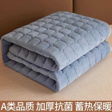 바닥 요매트 누빔 이불요 두꺼운 까는이불, 심플블루90x200cm(약2kg)