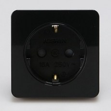 책상 테이블 매입콘센트 빌트인 정사각 1구 블랙 매입콘센트 콘센트 1구콘센트 정사각콘센트 블랙콘센트 빌트인콘센트 국산콘센트 매립콘센트 주방콘센트 책상콘센트+커머스커낵트Shop, 1개