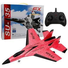 RC 폼 항공기 SU 35 비행기 2.4G 무선 제어 글라이더 원격 전투기 소년 14세 이상를위한 장난감, 02 RX620 Red