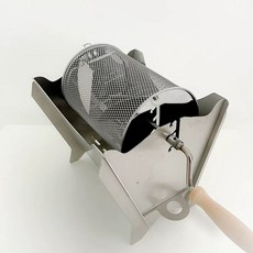 커피콩 로스팅 수동 철망 통돌이 로스터 가능) 가정용 원두 조절 직화-기본형 (높이