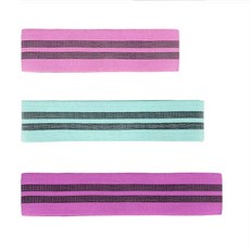 FOBIELLA 힙밴드 단계별 스쿼트밴드, 무지 스쿼트밴드 3종세트, 1개