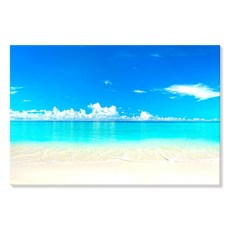 바다 물 그림 풍경 시원한 여름 바캉스 풍수 인테리어 캔버스액자, 07 크리스탈블루바다