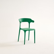 에코 플라스틱 인테리어 디자인 카페 식탁 의자 (5color)), 그린, 1개