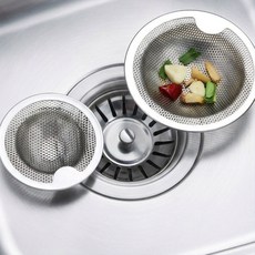 세면대 욕조 싱크대 배수구 스텐 거름망 소/중/대x3개 해충차단 트랩, 스텐거름망-소