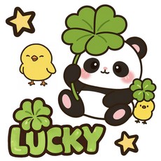 위드코코 DIY 캐리어 꾸미기 리무버블 방수 스티커 거울 유리 창문 벽 욕실 타일 부착, 1개, 럭키판다