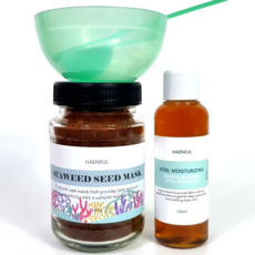 해초씨앗팩 쿨링 임산부 마스크팩, 해초씨앗 [ S입자 ] +영양솔루션+미용도구3종세트, 150g, 1개