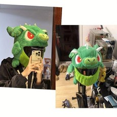 오토바이 헬멧 커버 동물캐릭터 바이크 보호커버, 1개, 옵션 4