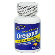 North American Herb&Spice 野生牛至油軟膠囊, 60顆, 1罐