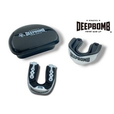 古川小夫 DEEPBOMB 護齒 UFC格鬥 MMA 散打 拳擊 泰拳 跆拳道 護具 專業雙色護齒 白黑, 1個