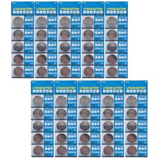 리튬전지 CR-2450 리튬 코인 건전지, 50개, 1개입