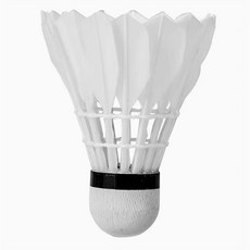 羽毛球12只裝耐打正品飛行鵝毛室外比賽防風穩定訓練用球正版耐用, 1個, 浩雨 優質【白羽1只裝】