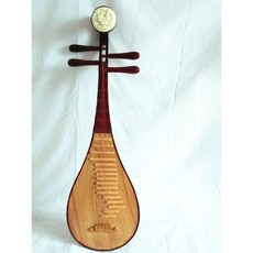 전통악기 비파 현악기 전통 클래식 공연 입문용 초급, 골드 플레인 패널 55cm