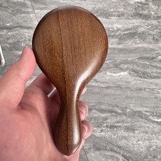 小號便攜檀木氣囊梳女順發可愛隨身按摩頭皮筋絡氣墊梳子家用, 金絲檀 氣囊梳 中號圓形