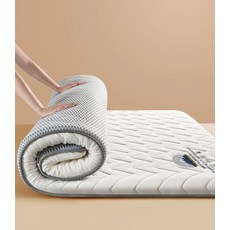 싱글 토퍼 흙침대 매트리스 더블 수면 사계절 퀵슬립 베이지화이트 대각선 5cm 90x190cm, 그레이 대각선 8cm