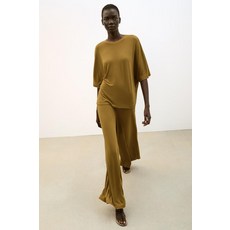ZARA 자라 루즈 팔라초 팬츠 - 황토색 134722