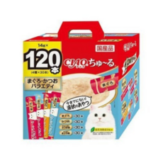 챠오츄르 고양이 버라이어티 짜먹는 간식 120p, 혼합맛(참치/가다랑어), 1.68kg, 1개