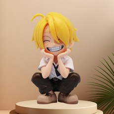 海賊王 Q版 GK 手辦, 1個, 坐姿  大笑山治   袋裝