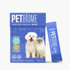 오라틱스 펫바이옴 강아지 유산균 영양제 반려동물 강아지 구강 입냄새, 1개, 구강/치석관리, 30회분