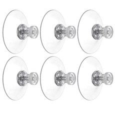 흡착컵 나사 홀더 6팩 41mm PVC 욕실 창문 자동차용