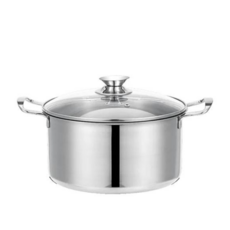 鵝頭牌 不鏽鋼雙耳湯鍋 大容量燉湯鍋 304不鏽鋼台灣製造 煮火鍋, 不銹鋼, 1個, 26cm