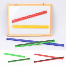 골든트리 칼라 자석자 2개입 1세트 19cm 29cm 칠판자 보드자 게시판자, (랜덤색상) 29cm 2개입