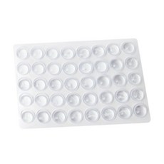 이모네 미끄럼방지패드 투명 책상유리고정, 18mm 12p