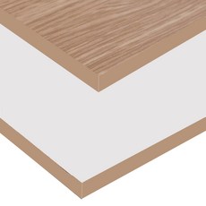 두께9t 양면 코팅합판 mdf 우드/백색 고밀도 국내생산 선반용 상판 인테리어 제단합판, 1개, 1500x450