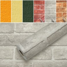 쿠셔니 붙이는 실크 단열 벽지 폭50cm / 접착식 스티커 곰방이방지 셀프 인테리어 도배, 브라운블럭