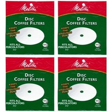 멜리타 3.5인치 화이트 디스크 커피 필터4팩