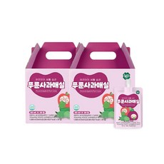 [룰루맘] 우리아이 시원습관 푸룬사과매실 주스 2박스(80mlx40봉), 80ml