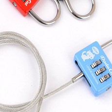 확장형 와이어 자물쇠 다이얼자물쇠