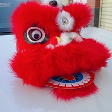 兒童國潮舞獅頭玩具 幼兒表演道具醒獅頭 舞獅衣服 民俗技藝