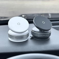 한 번 잠금으로 흔들림 없이 락다이얼 차량용 폰거치대, 락다이얼 폰거치대 화이트