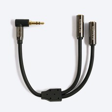 마하링크 프리미엄 3극 스테레오 Y연장 꺾임 케이블 3.5mm, ML-TSYH015, 1개