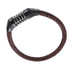 시그니처베이지 자전거 킥보드 자물쇠 번호키 도난방지 YPZ121, 1개, 블랙브라운