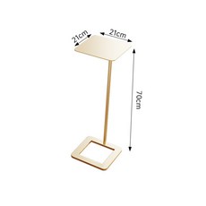 티테이블 사이드 테이블 미니 인테리어 (20x20x60cm) 소파옆 간이 블랙, M. 금색 21x21 높음