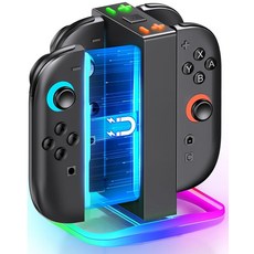 Switch 2 Charging Dock for Nintendo Controller Joy Con (2025) Mocagen Joy-Con Charger Station Dyn, Square