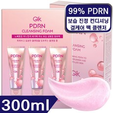 GIK PDRN 보습 진정 딥 클렌징 폼 대용량 클레이 팩 클렌저, 1개, 300ml