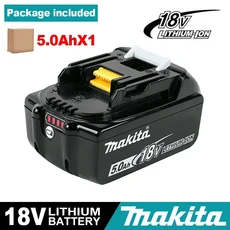 호환마키타 6Ah 배터리 18V 전동 공구 DDF487 DGA404 DTW700 DTD173 DHP487 리튬 이온 교체용, 10 1 PCS 5.0Ah-YZMT