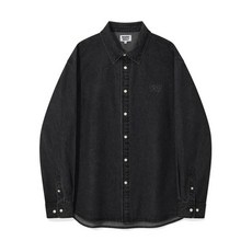 와키윌리 WACKY WILLY 데님 긴팔셔츠 블랙 174498