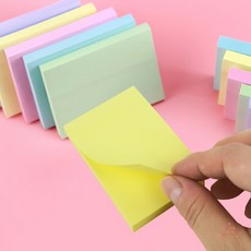 직사각 접착식 메모지, 블루