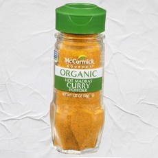 맥코믹 그로메 유기농 핫 마드라스 커리 파우더 38.8그램 고메