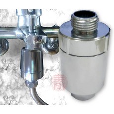 除氯淨化奈米銀沐浴過濾器(銀色款) 日本原裝進口亞硫酸鈣除氯顆粒濾芯 安裝沐浴龍頭 高達8種過濾材質, 1個, 銀色款1入