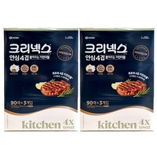 크리넥스 안심 4겹 뽑아쓰는 키친타월, 90개입, 6개