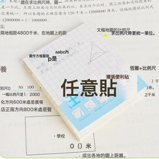 DFMEI 新品便籤貼半透明便利貼創意擴張便利貼透明可摺疊擴張任意貼, 1個, 1張, 網格版任意貼:75X90mm