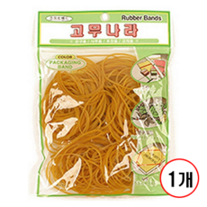 고무밴드/대/70mm/100개내외/, 5개, 노랑