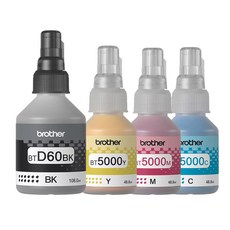Brother 原廠墨水 BT5000 CMY + BT60BK, 4色, 1套