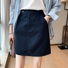 다중성 여성 카고 스커트 하이웨스트 스커트